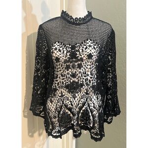 Bold Elements
Size X-Large 3/4 Sleeve Blouse Black